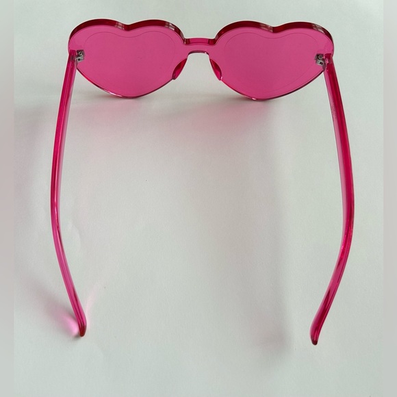 New Red & Pink Novelty Glasses Heart Shaped Pink Women's - Picture 8 of 16
